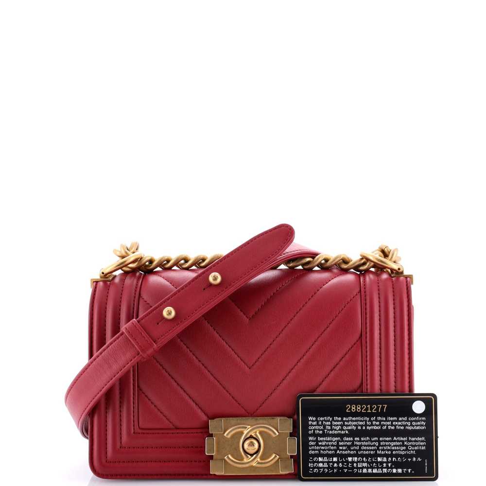 CHANEL Boy Flap Bag Chevron Lambskin Small - image 2