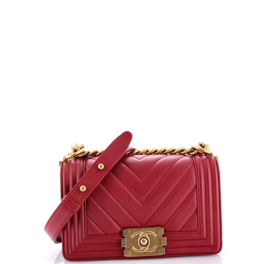 CHANEL Boy Flap Bag Chevron Lambskin Small - image 3