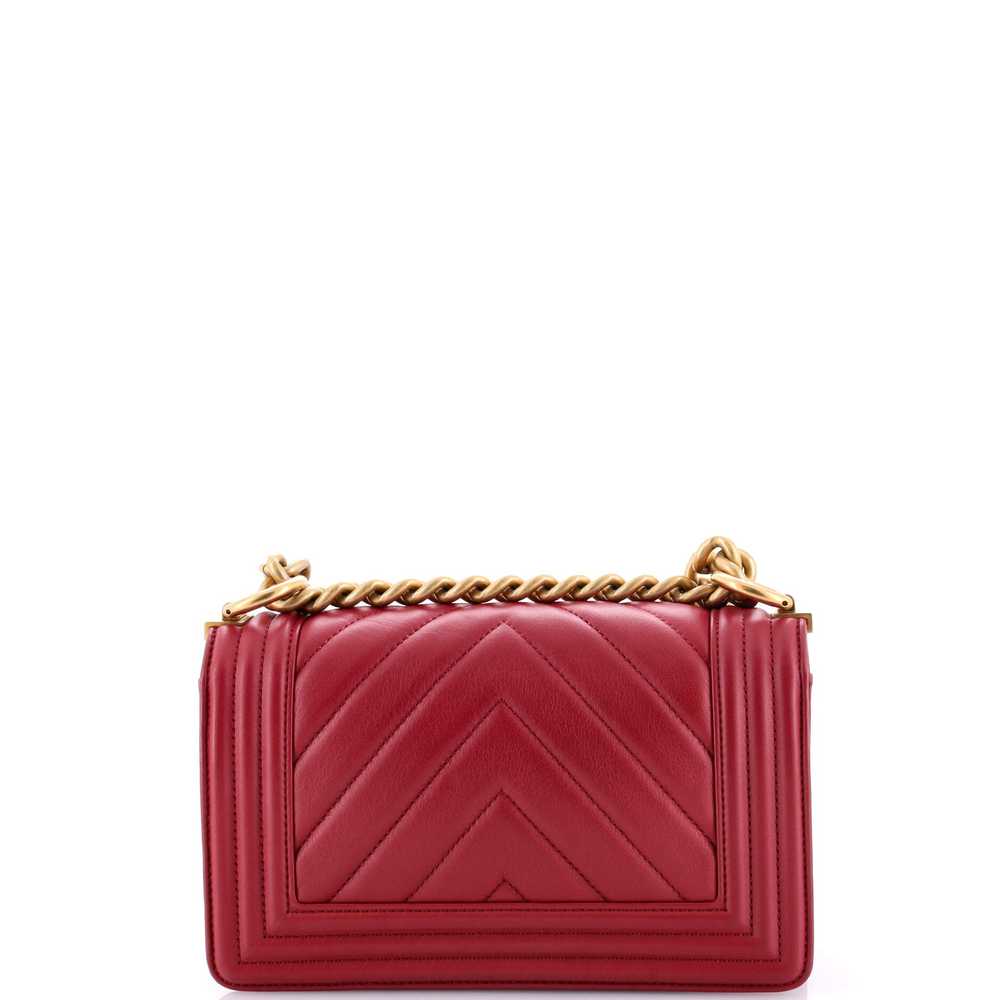 CHANEL Boy Flap Bag Chevron Lambskin Small - image 4