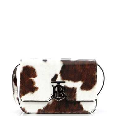 Burberry TB Flap Bag Printed Patent Small - image 1