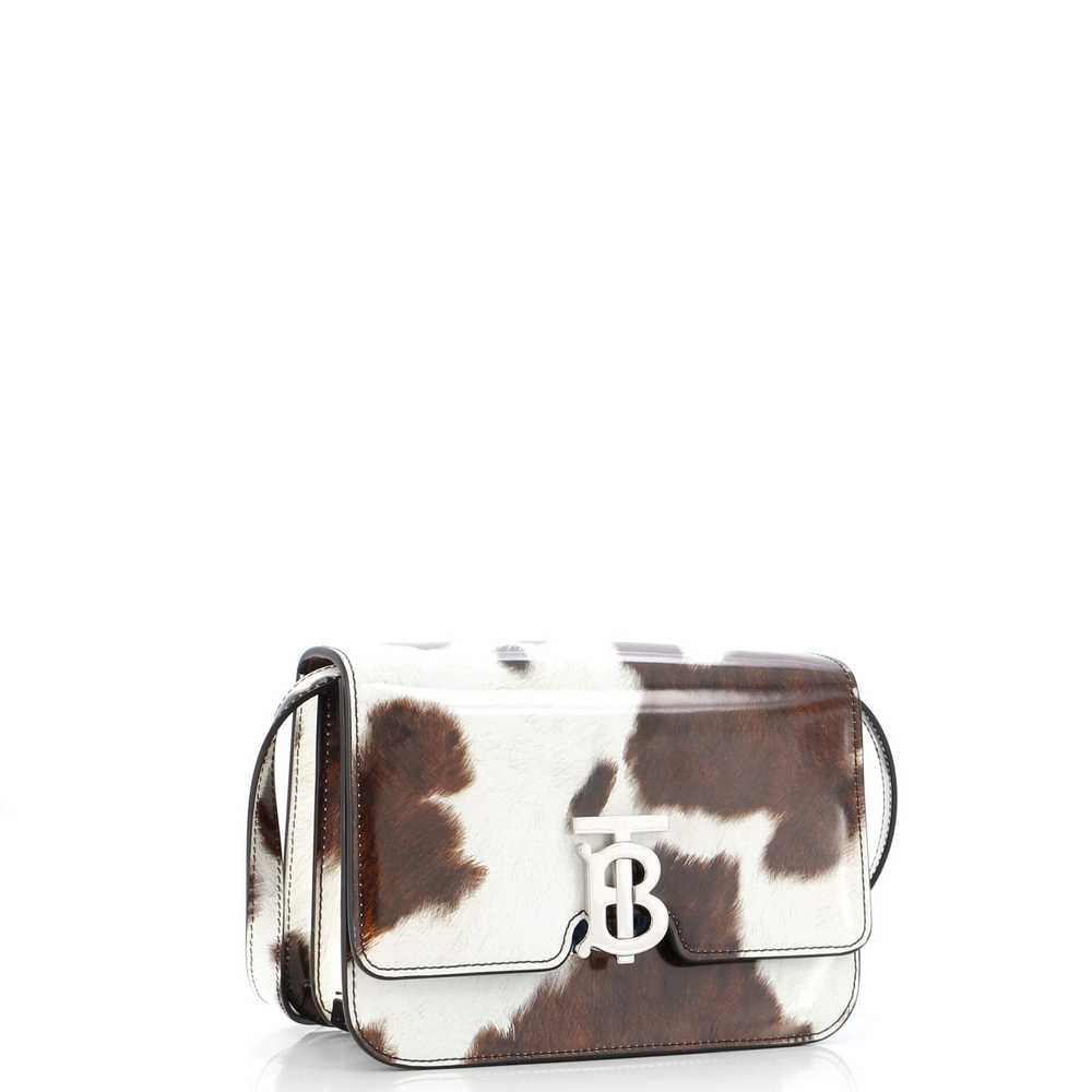 Burberry TB Flap Bag Printed Patent Small - image 2