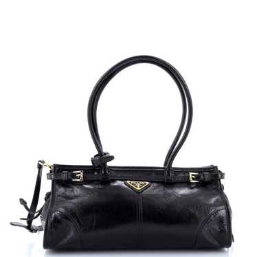 PRADA Belted Convertible Shoulder Bag Vitello Shin