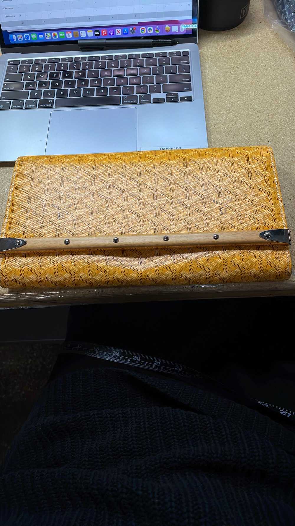 GOYARD Monte Carlo Clutch Coated Canvas MM - image 6