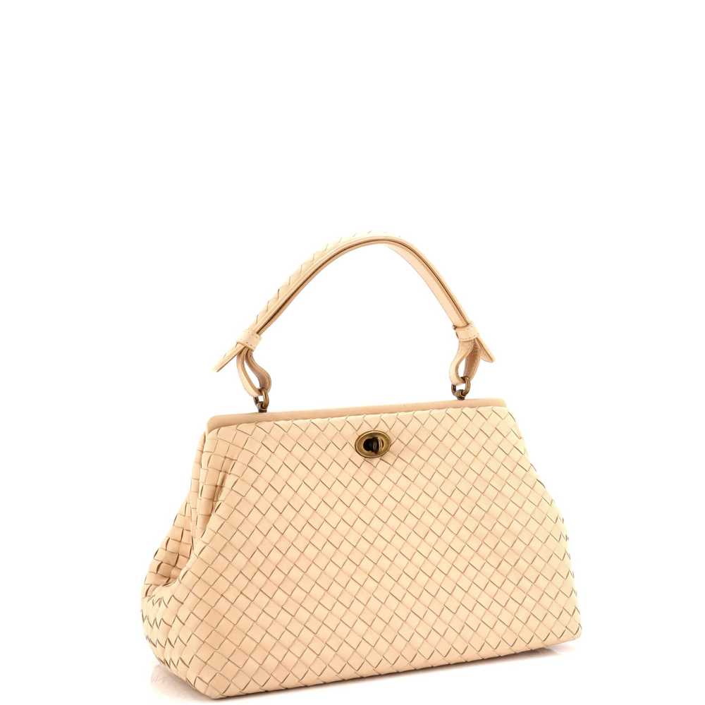 Bottega Veneta Frame Top Handle Bag Intrecciato N… - image 2