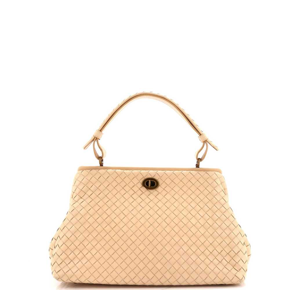 Bottega Veneta Frame Top Handle Bag Intrecciato N… - image 3