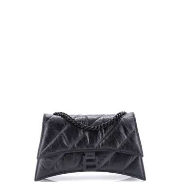 Balenciaga Crush Chain Flap Bag Quilted Crushed Ca