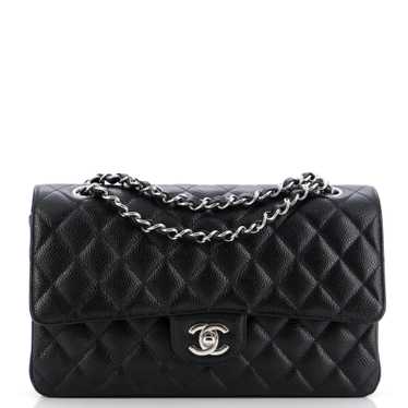 CHANEL Classic Double Flap Bag Quilted Caviar Med… - image 1