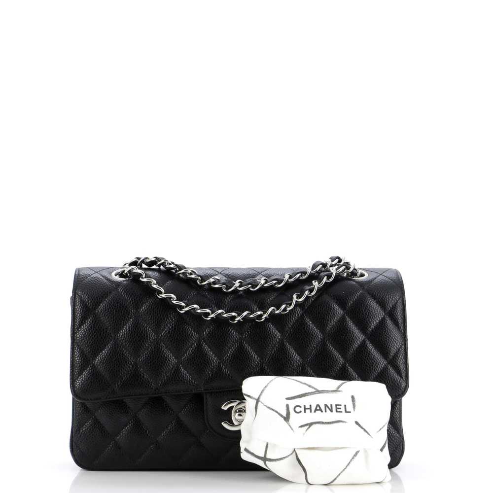 CHANEL Classic Double Flap Bag Quilted Caviar Med… - image 2