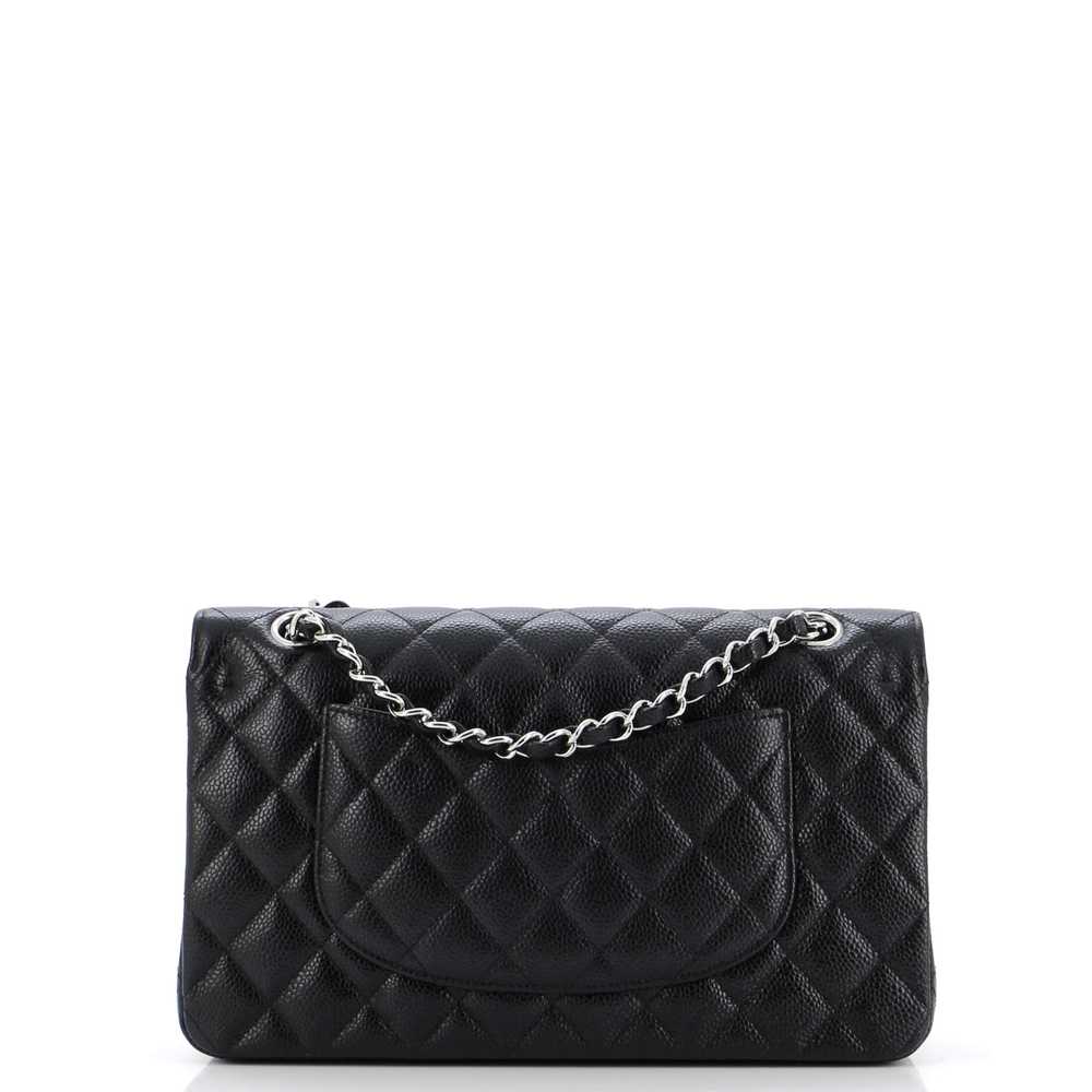 CHANEL Classic Double Flap Bag Quilted Caviar Med… - image 4