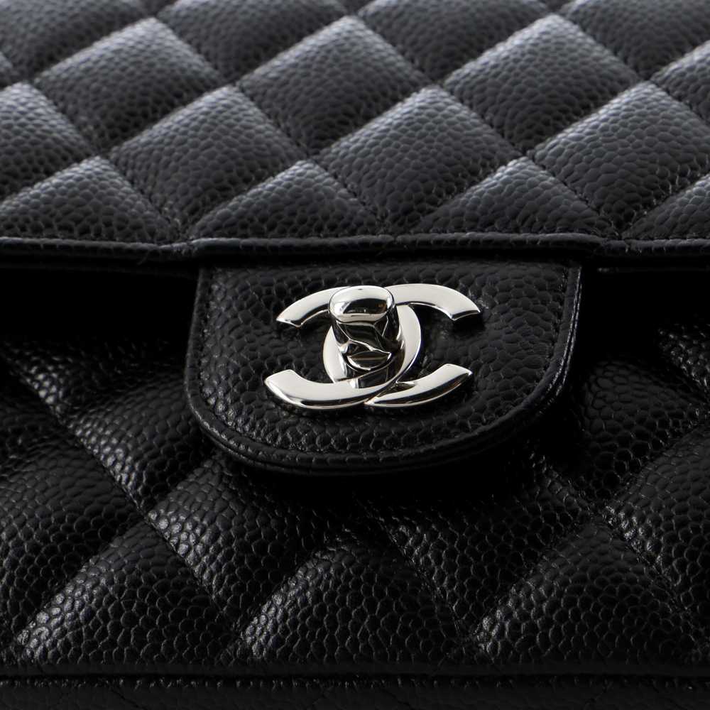 CHANEL Classic Double Flap Bag Quilted Caviar Med… - image 7