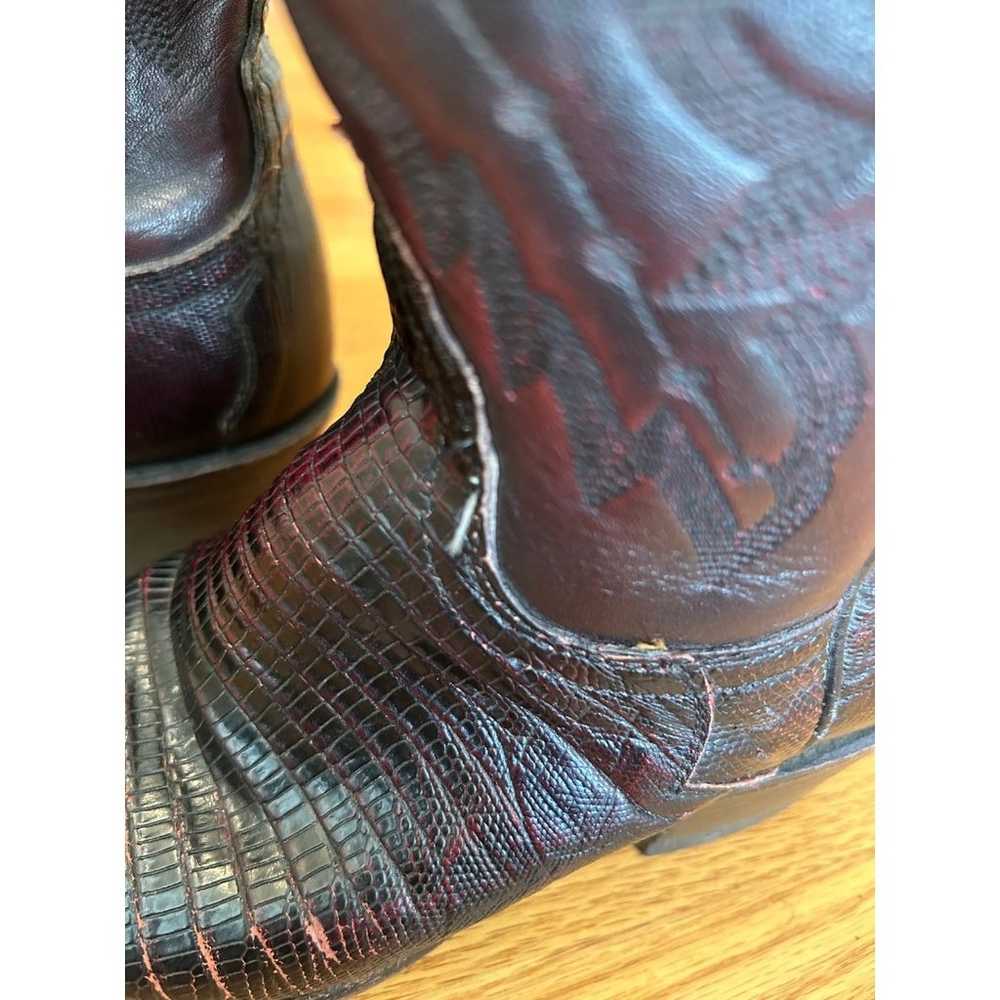 Lucchese 2000 Snakeskin womens Cowboy Boots size … - image 8