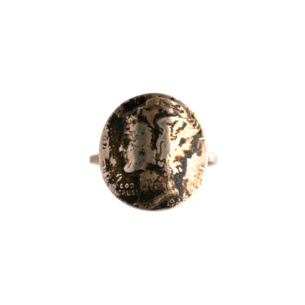 Mercury Dime Coin Ring - image 1