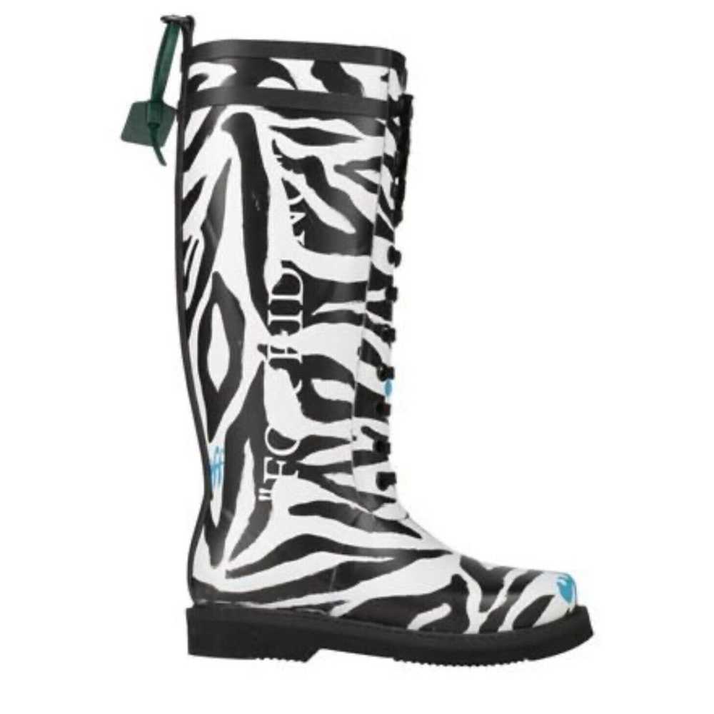 Off-white c/o Virgil Abloh Zebra Print Riding Rub… - image 1