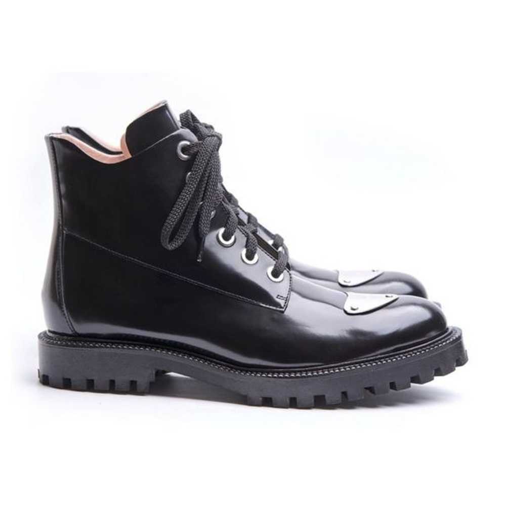 INCH2 Combat mountain boots lug sole leather size… - image 12