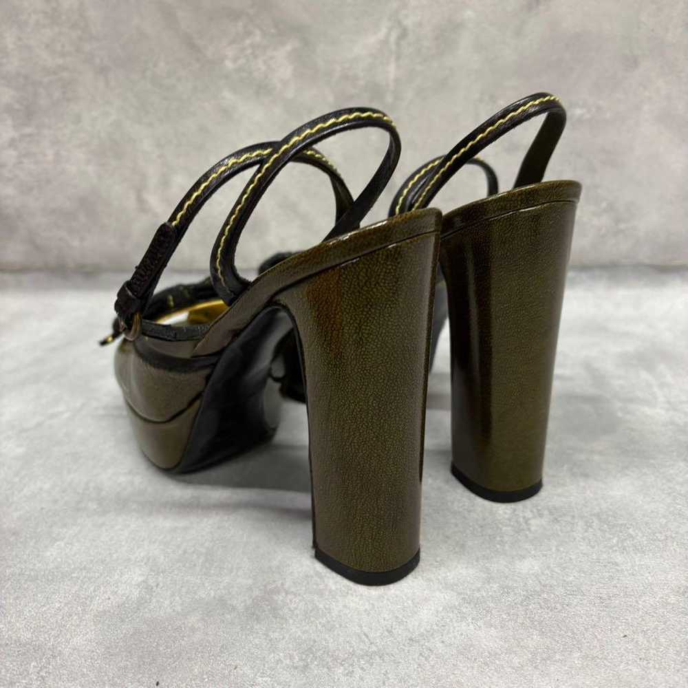 miumiu chunky heel ribbon pumps size 37.5 - image 7