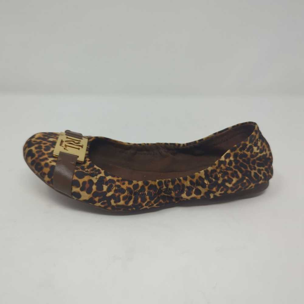 RALPH LAUREN Leopard Print Ballet Flats Shoes Wom… - image 2