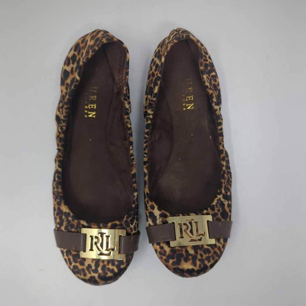 RALPH LAUREN Leopard Print Ballet Flats Shoes Wom… - image 4