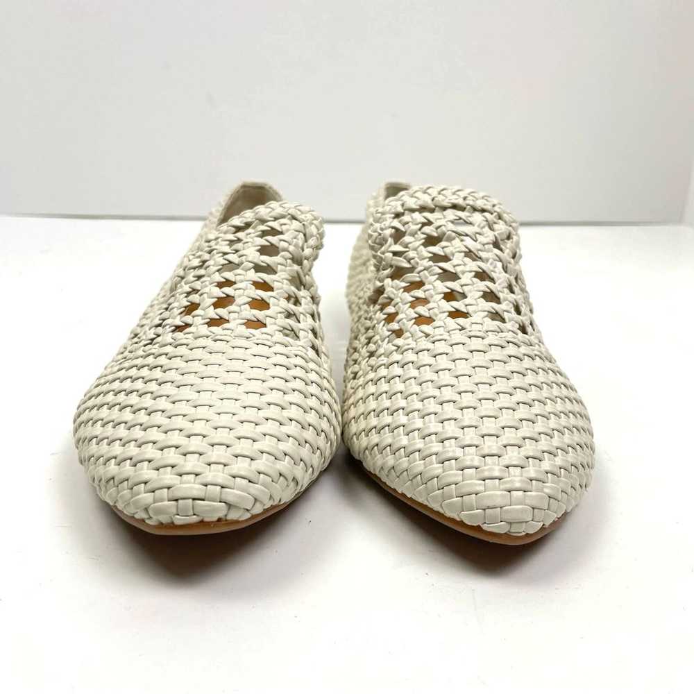 Nine West Hollie Loafers NWOB White Woven Faux Le… - image 3