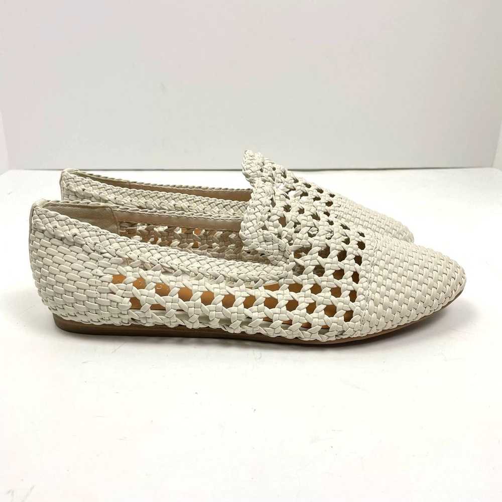 Nine West Hollie Loafers NWOB White Woven Faux Le… - image 4