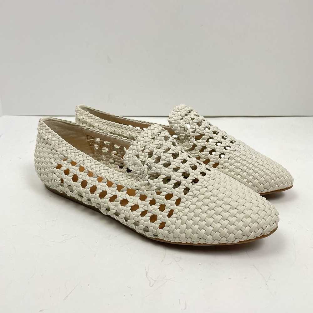 Nine West Hollie Loafers NWOB White Woven Faux Le… - image 5