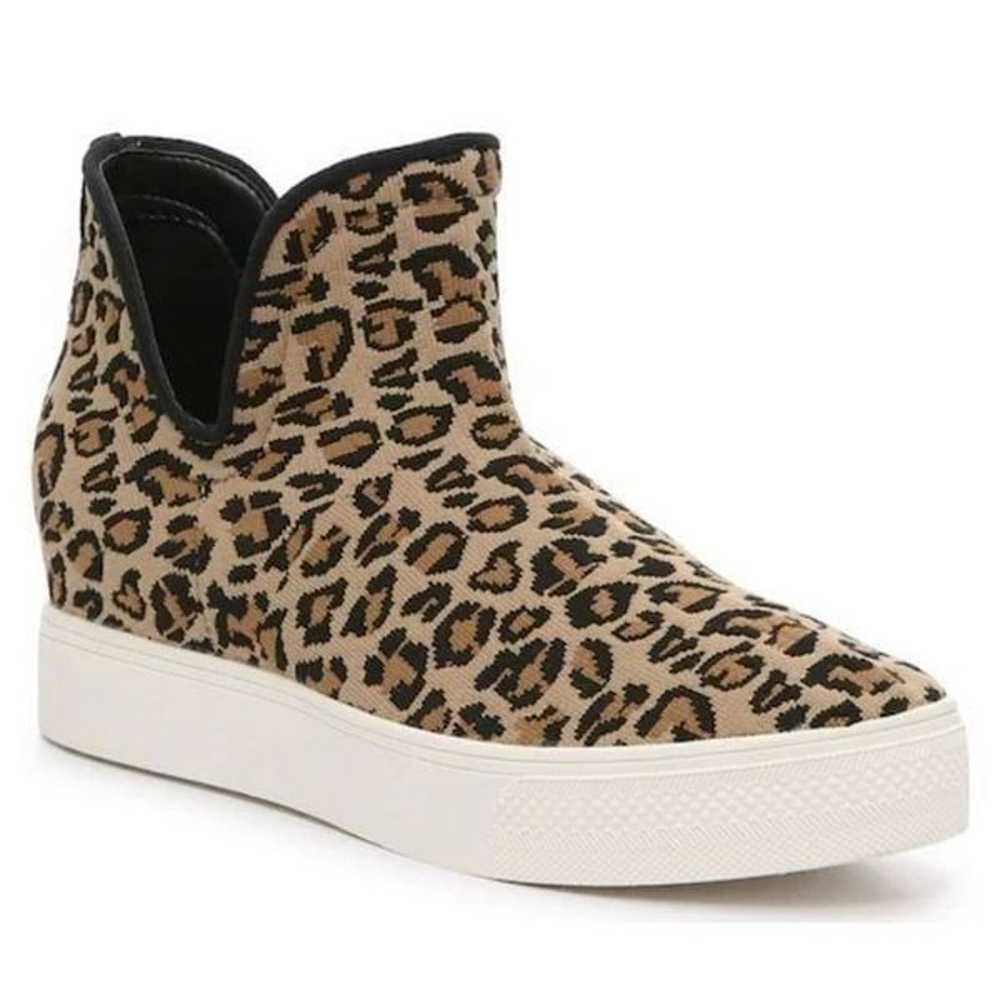 Steve Madden Loxer knit leopard pull on sneaker 8 - image 10