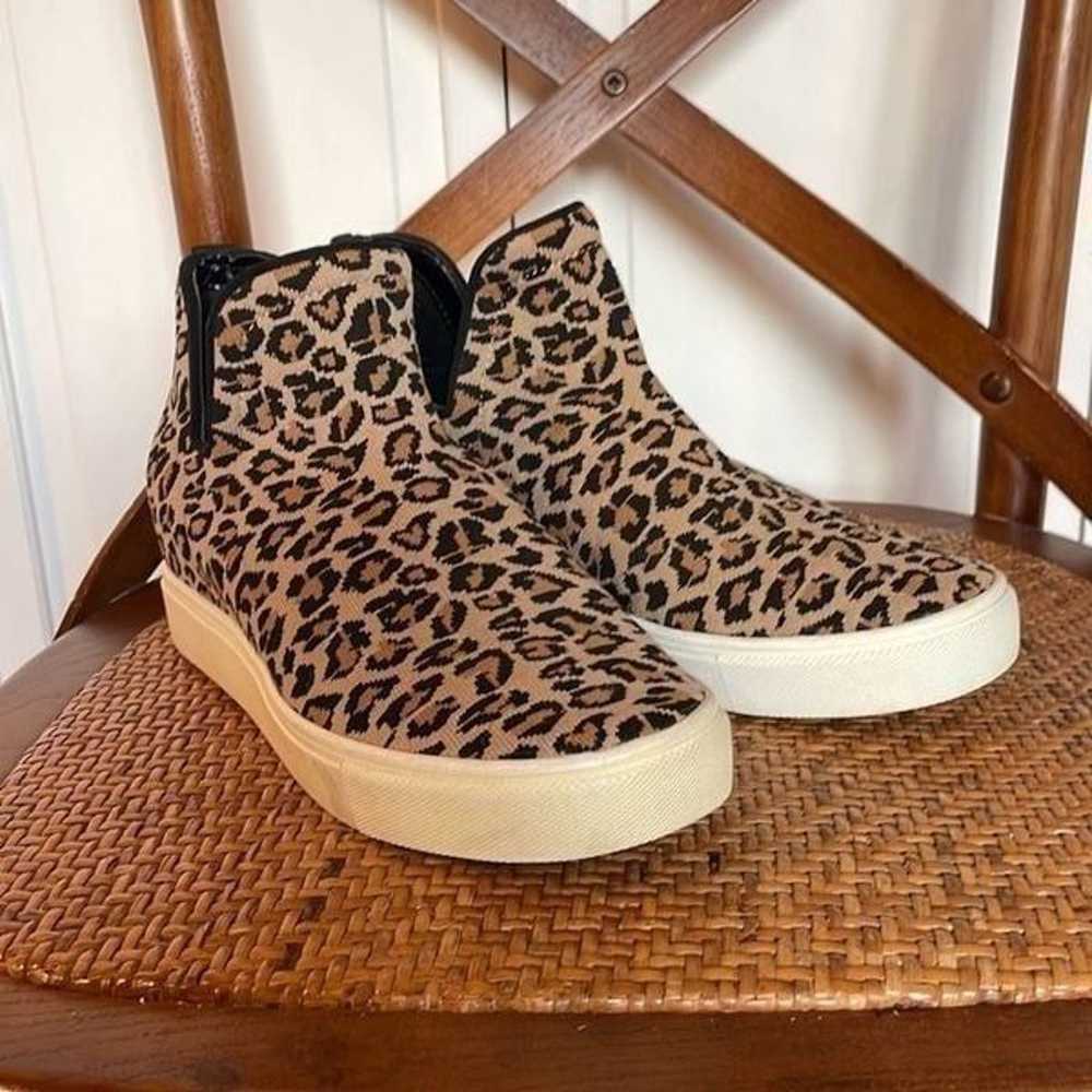 Steve Madden Loxer knit leopard pull on sneaker 8 - image 5