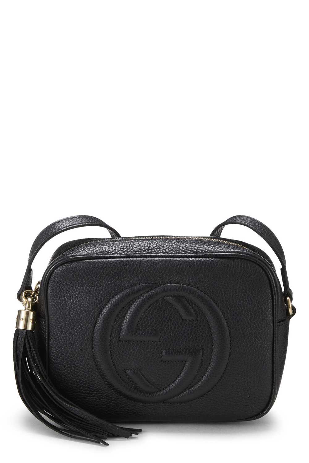 Black Leather Soho Disco Bag Send in SMS Send in … - image 1