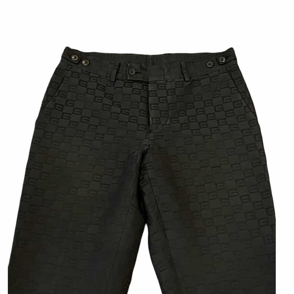 Gucci by Tom Ford Black Monogram Pants SZ 48 - image 2