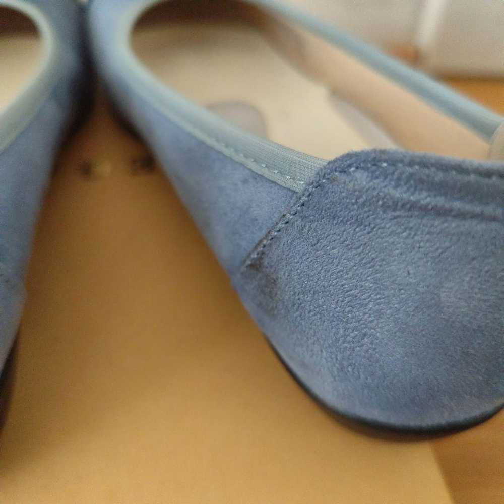 AcureZ Ribbon-Embellished Flat Shoes Blue 23 cm E… - image 5