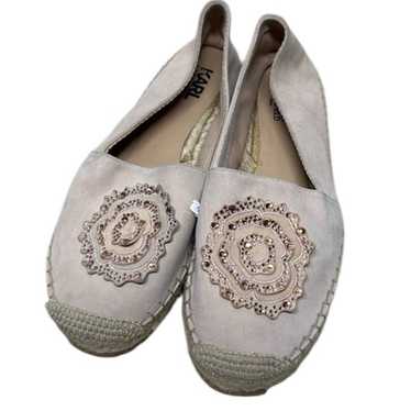 Karl Lagerfeld Paris Blush Pink Espadrille Flats … - image 1