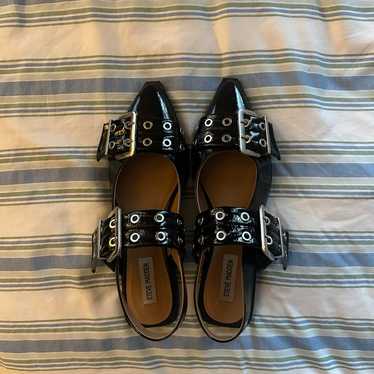 Steve Madden Graya Black Patent Flats