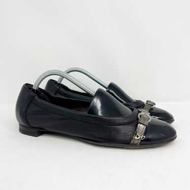 AGL Women's Patent Cap Toe Black Ballet Flats - image 1