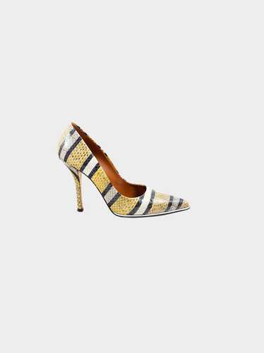 Givenchy by Ricardo Tisci 2010s Yellow Striped Hee