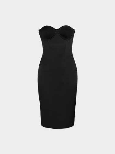 Dolce and Gabbana D&G 2010s Black Silk Bodycon Dre