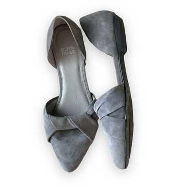 Eileen Fisher Graphite Grey D’orsey Slip On Flats… - image 1