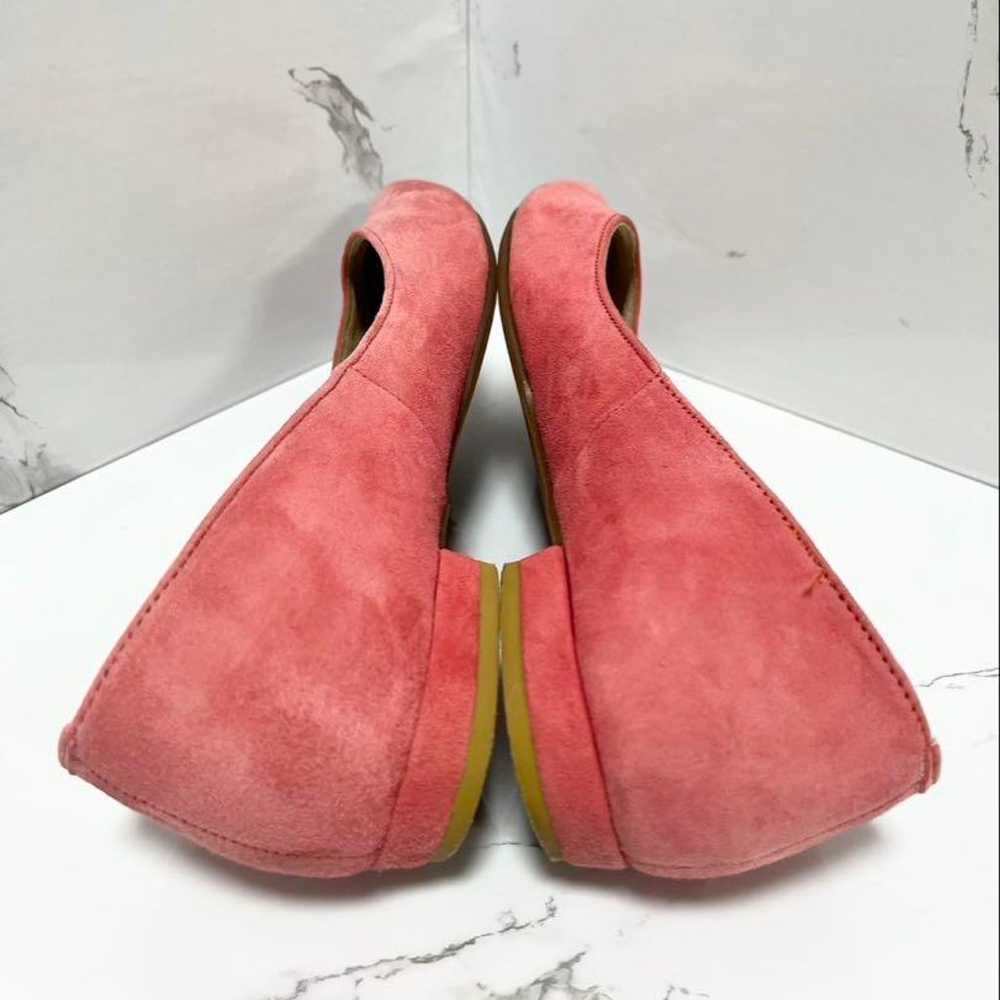 Lutalon♡ 23 cm Pink Suede Pointed Toe Flat Shoes - image 4