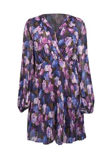 The Kooples - Purple, Lilac, & Olive Floral Print 