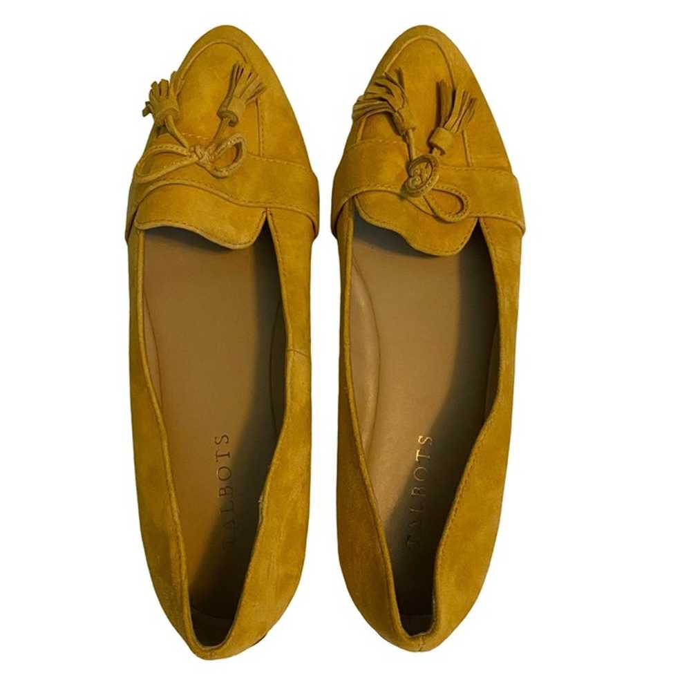 Talbots Leather Mustard Yellow Tassel Loafers Fal… - image 7