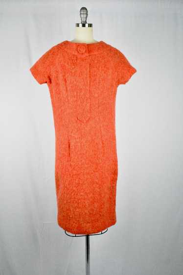 Vintage 1960s Suzy Perette Orange Wool Dress