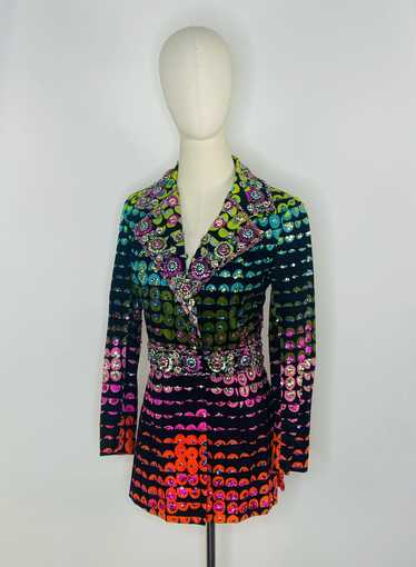 1960s psychedelic heavily embellished blazer