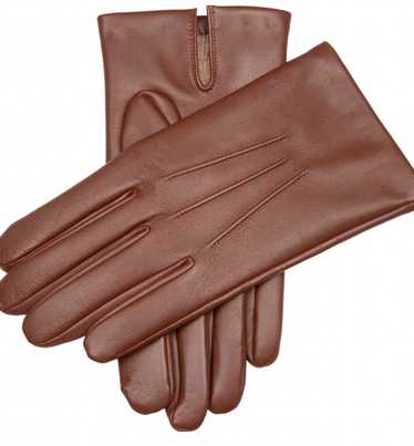 Managed by hewi Dents Brown Cashmere-Lined Leather