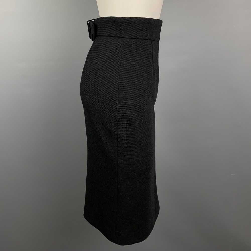 Designer BARNEY'S NEW YORK Black Jersey Textured … - image 2