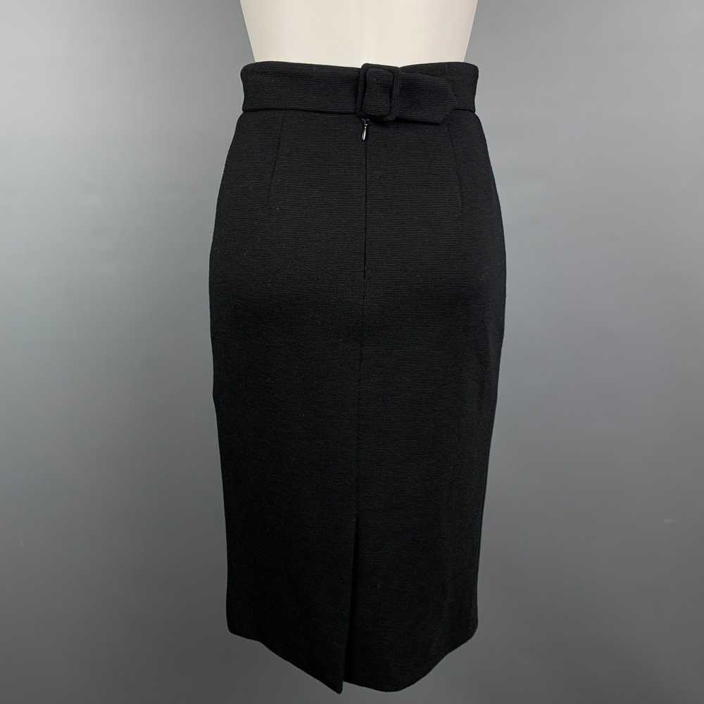 Designer BARNEY'S NEW YORK Black Jersey Textured … - image 3