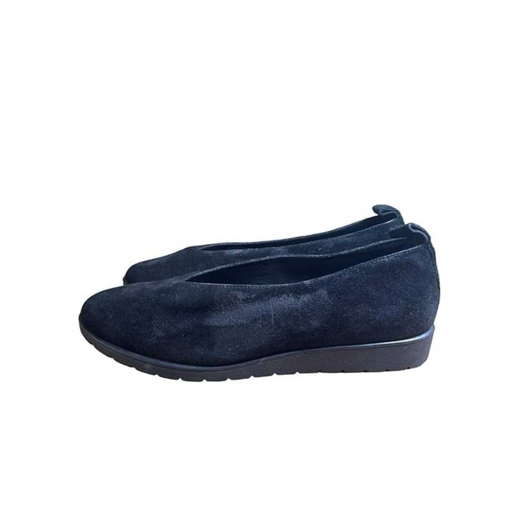 Eileen Fisher Humor Black Wedge Ballet Flat Suede… - image 4