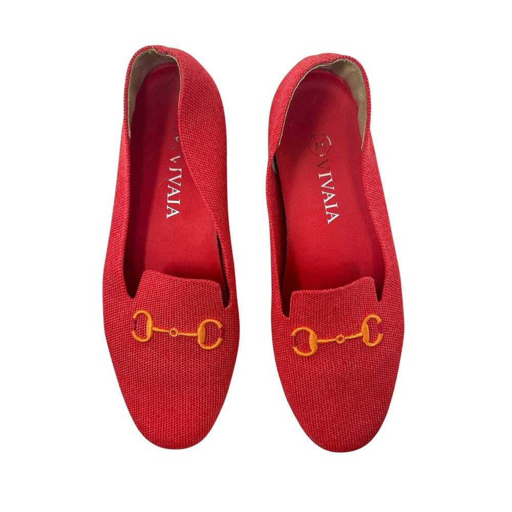 Vivaia Eillen Round-Toe Embroidered Flat Loafers … - image 1