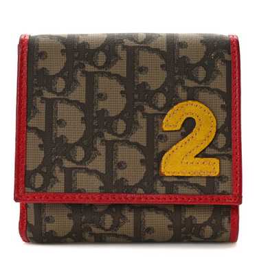 CHRISTIAN DIOR Monogram Rasta Wallet Beige