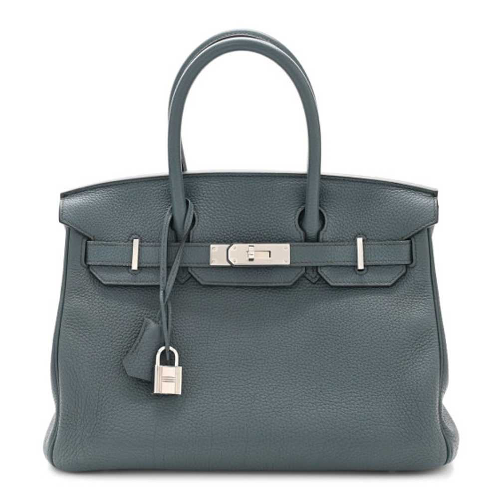 HERMES Togo Birkin 30 Bleu Orage - image 1