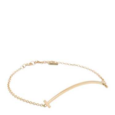 TIFFANY 18K Yellow Gold T Smile Bracelet