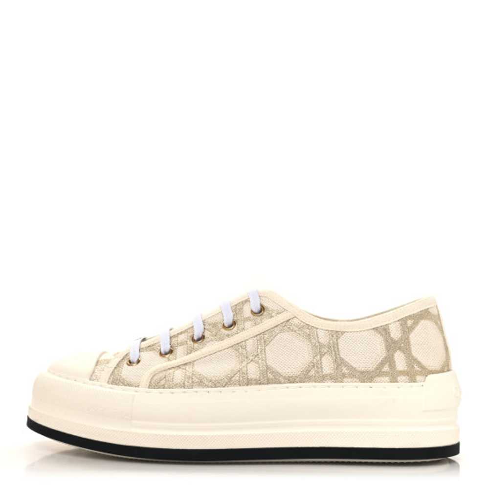 CHRISTIAN DIOR Canvas Walk'N'Dior Low Top Sneaker… - image 1