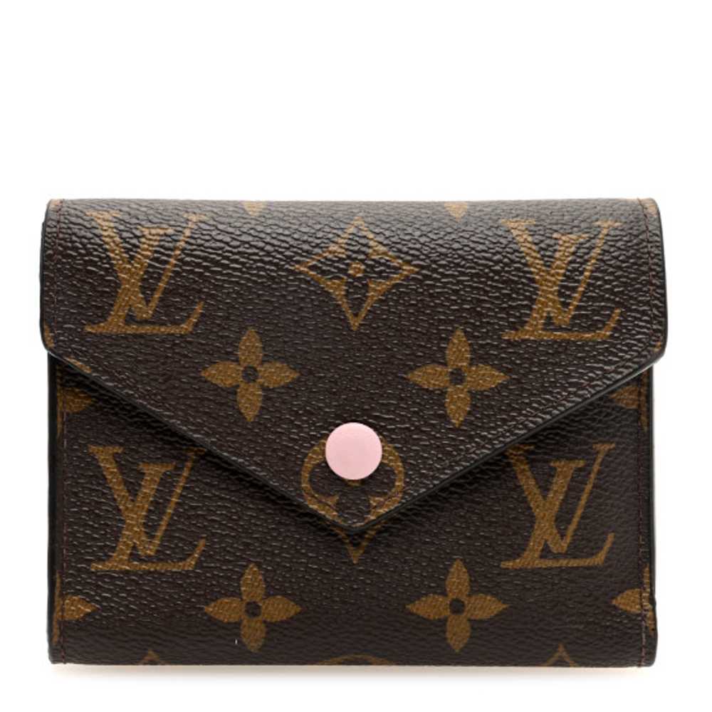 LOUIS VUITTON Monogram Victorine Wallet Rose Ball… - image 1